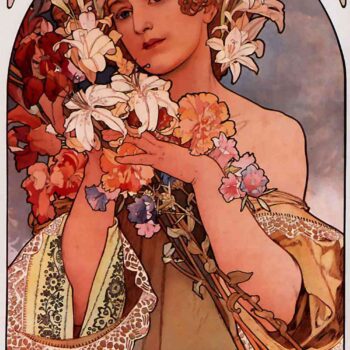 Flowers by Alphonse Mucha
