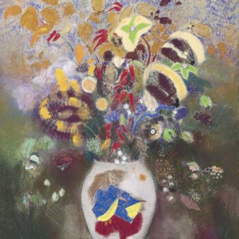 Flowers in Japanese Vase