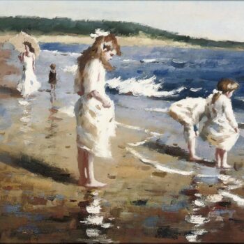 Forma de JoaquĚ_n Sorolla y Bastida - Un dĚ_a de verano en la playa