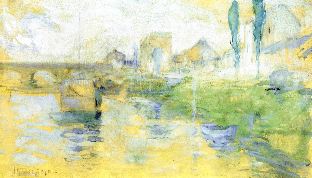 French River Scene, 1884
