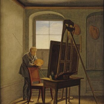 Friedrich in his studio (1819)