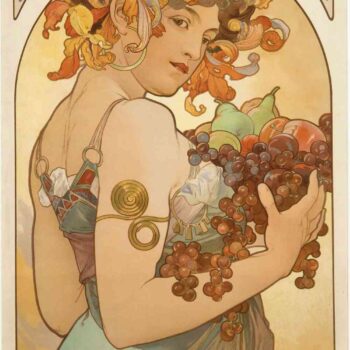 Fruit by Alphonse Mucha