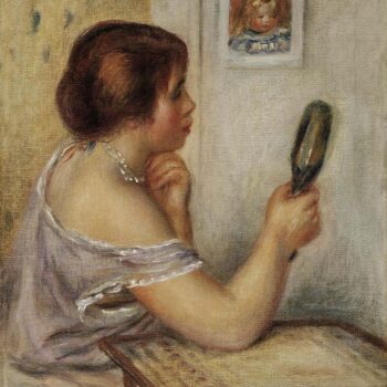Gabrielle Holding a Mirror with a Portrait of Coco