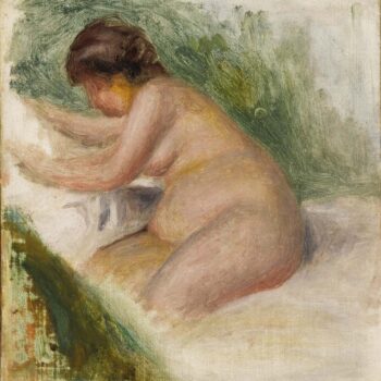 Gabrielle Nude, Sitting on a Bed