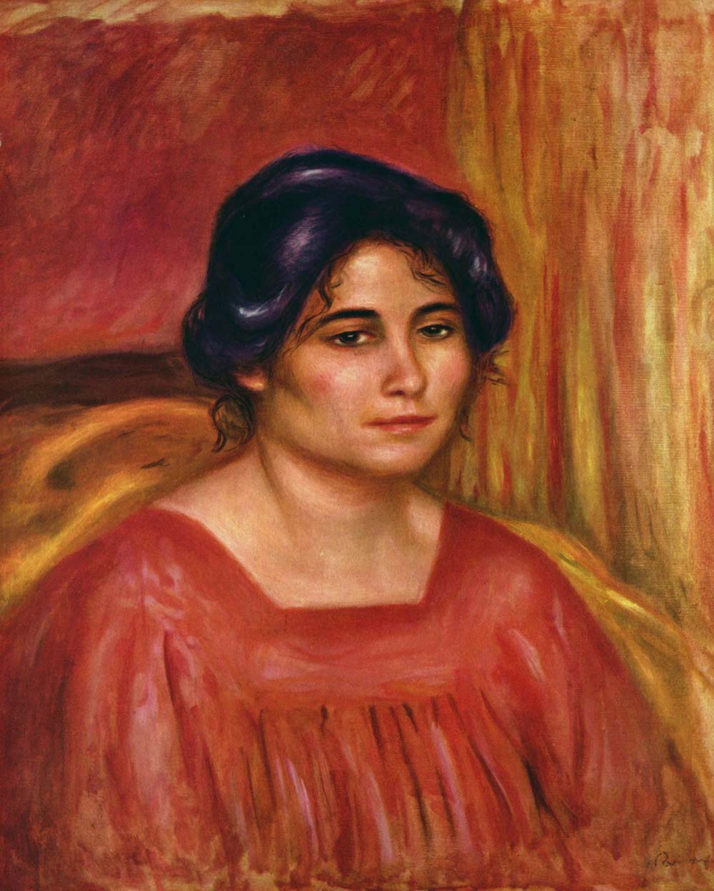 Gabrielle in a Red Blouse, 1910