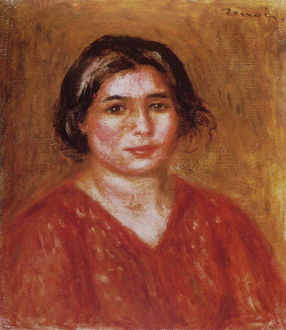 Gabrielle in a Red Blouse, 1913