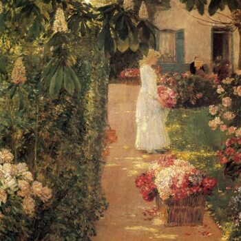 Gathering Flowers in a French Garden, 1888