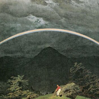 Gebirgslandschaft mit Regenbogen (2)