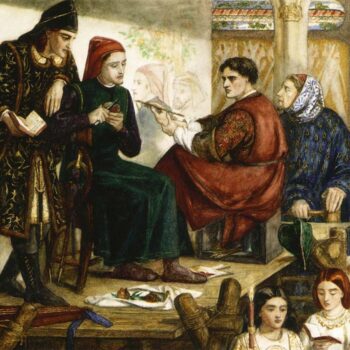 Giotto Painting the Portrait of Dante, 1852