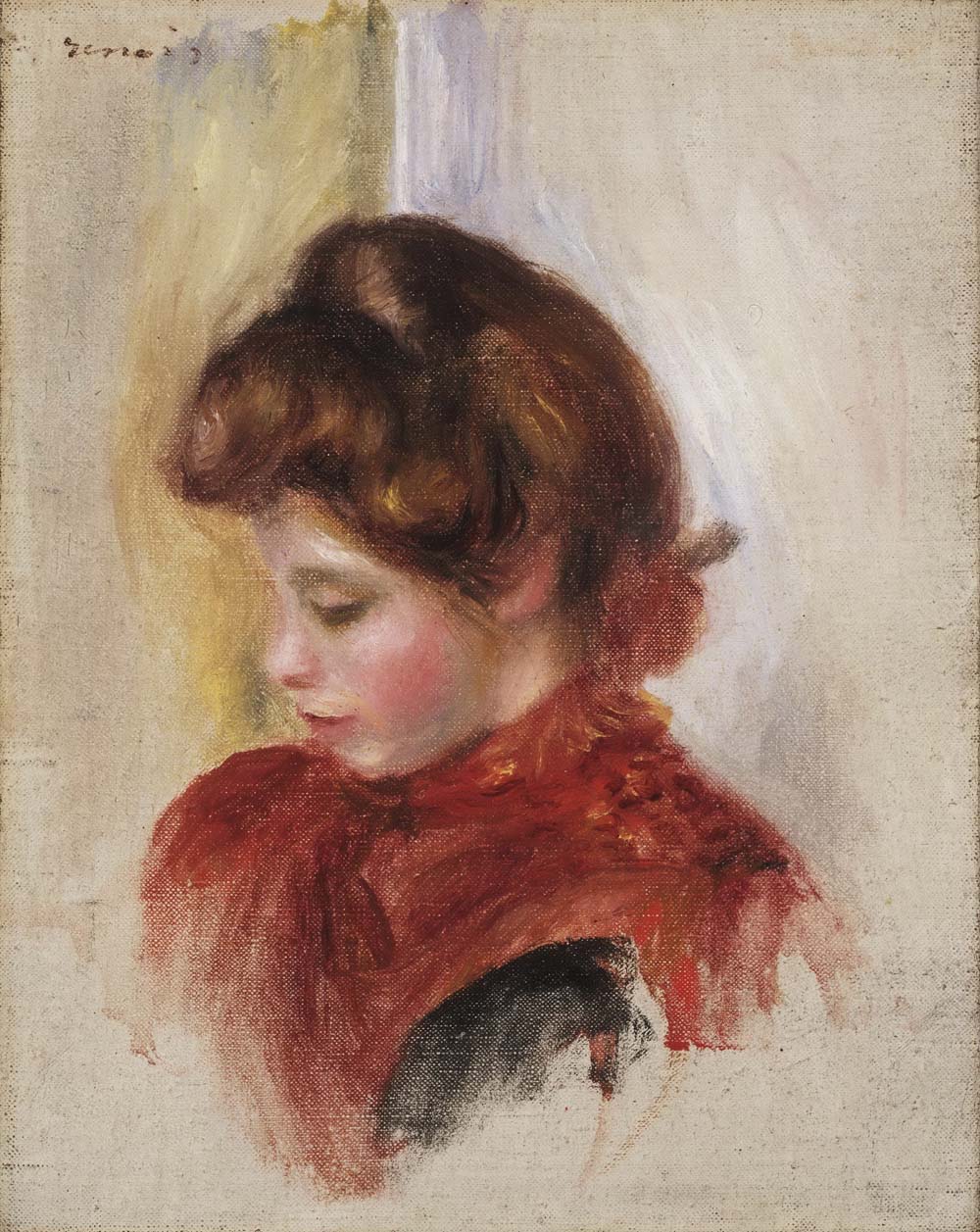 Girl in a Red Scarf, 1884