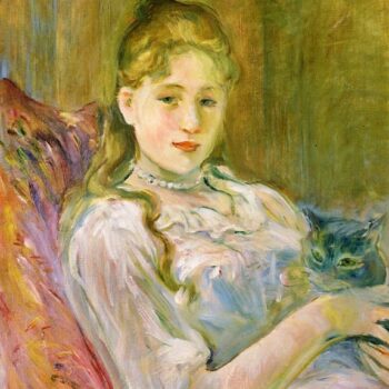 Girl with Cat - 1892