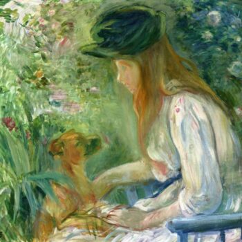 Girl with Dog - 1892