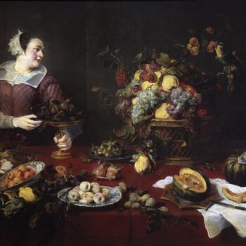 Girl with fruit - about 1633