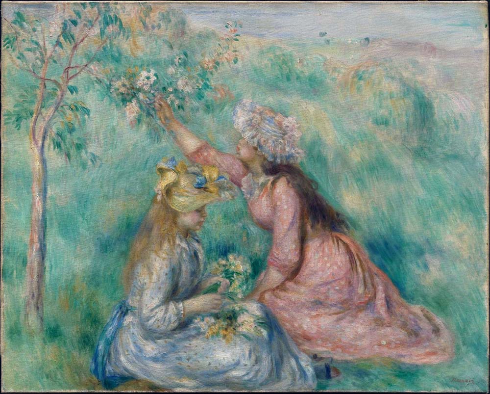 Girls Picking Flowers in a Meadow, 1890