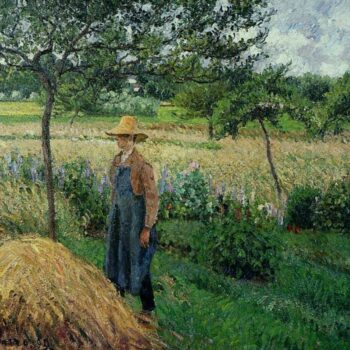 Grey Weather, Morning with Figures, Eragny, 1899