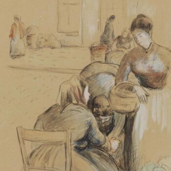 Grocery Market at Pontois, 1891