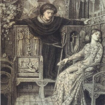 Hamlet and Ophelia, 1858