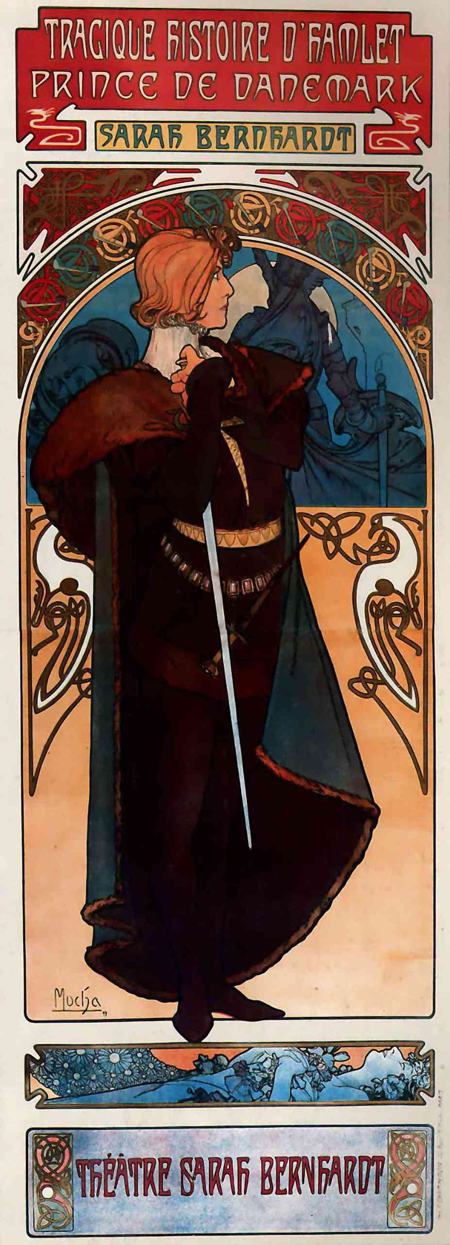 Hamlet by Alphonse Mucha