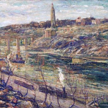 Harlem River at High Bridge, 1915