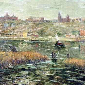 Harlem River in Winter, 1913-15