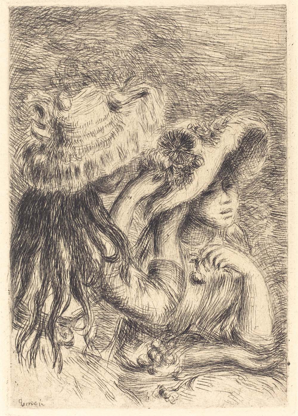 Hat Decorating (The Daughter of Berthe Morisot and Her Cousin), 1894