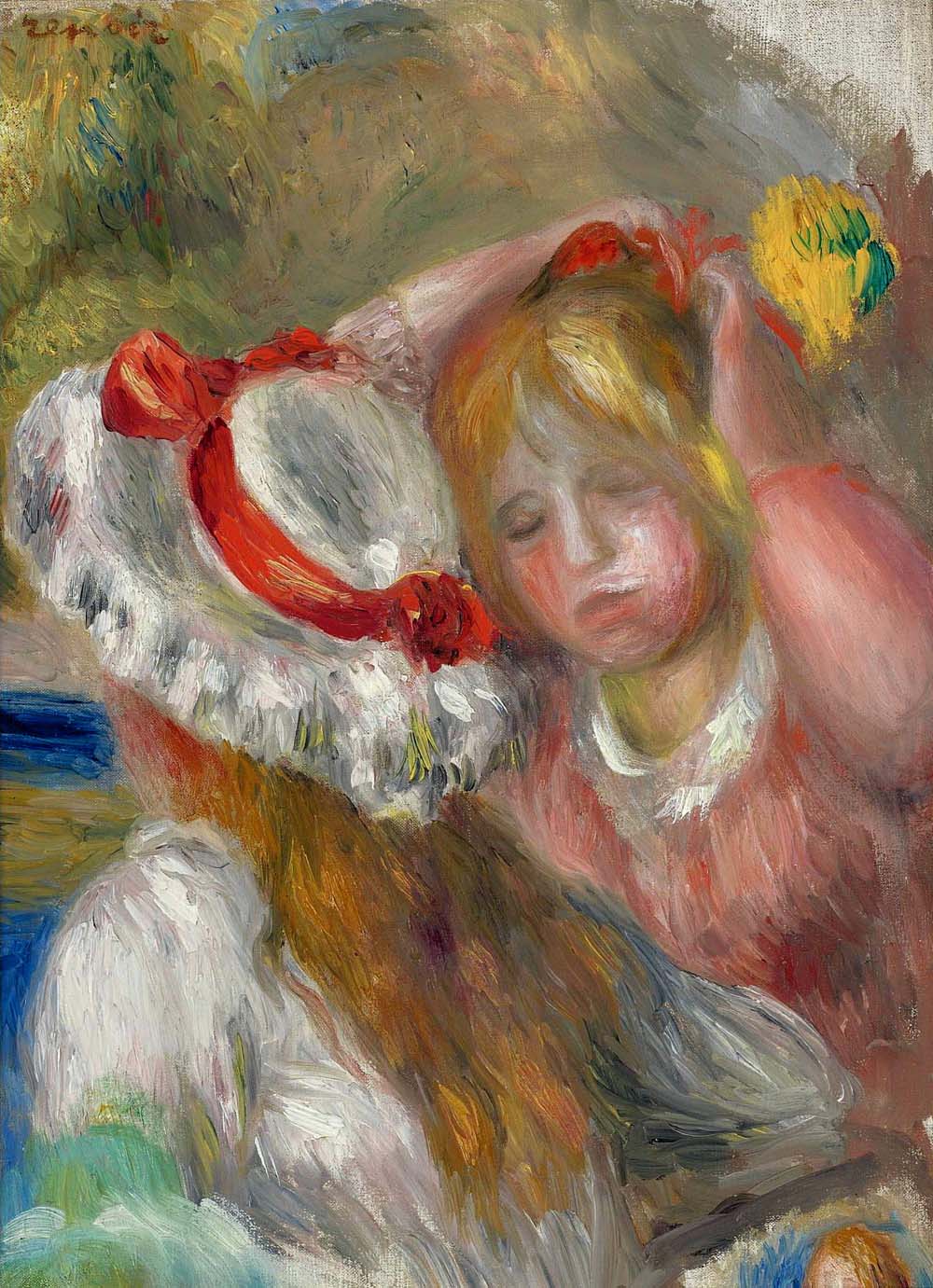 Hat with Red Ribbon, 1895