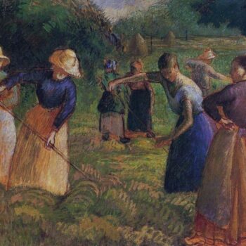 Haymaking in Eragny, 1901