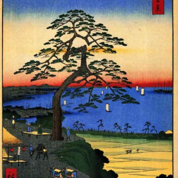 Hiroshige - Armor-Hanging Pine