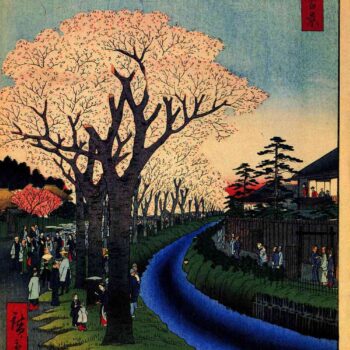 Hiroshige - Blossoms on the Tama River