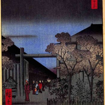 Hiroshige - Dawn Inside the Yoshiwara