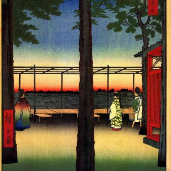 Hiroshige - Dawn at Kanda Myojin Shrine