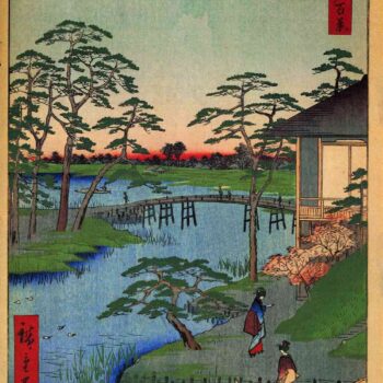 Hiroshige - Mokuboji Temple