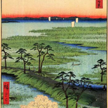 Hiroshige - Moto-Hachiman Shrine