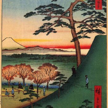 Hiroshige - Original Fuji, Meguro