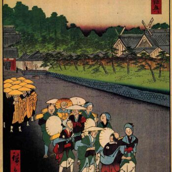 Hiroshige - Shiba Shinmei Shrine