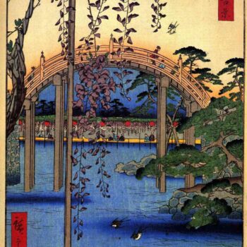 Hiroshige - Tenjin Shrine