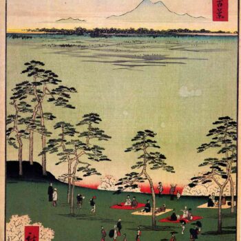 Hiroshige - View to the North from Asukayama