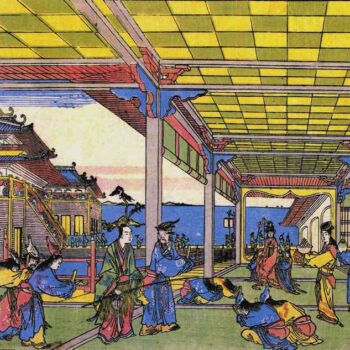 Hokusai - Advent of Urashima at the Dragon palace