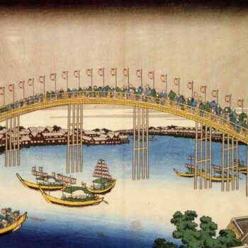 Hokusai - Tenma bridge