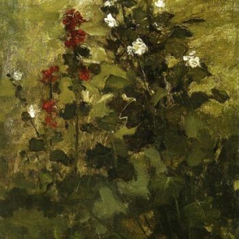 Hollyhocks, 1880-89