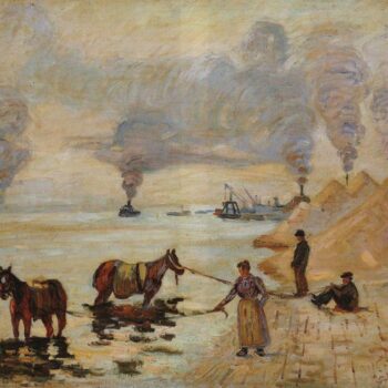 Horses on the River Bant at Ivry, 1891