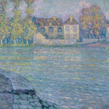 Houses near the River, Sunset, Moret, 1918