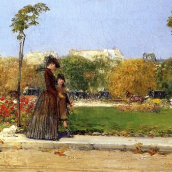 In the Park, Paris, 1889