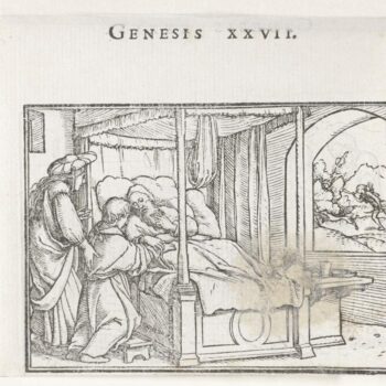 Isaac blesses Jacob. 1538