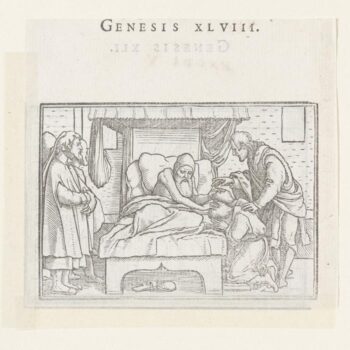 Jacob blesses Ephraim and Manasseh. 1538