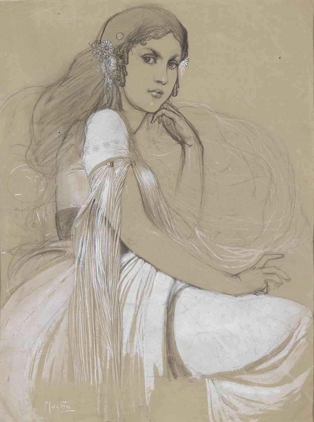 Jaroslava Mucha by Alphonse Mucha