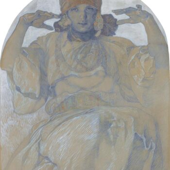 Jaroslava Mucha by Alphonse Mucha (1860-1939)