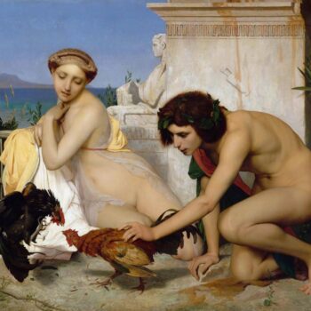 JeanLeon Gerome  Jeunes Grecs faisant battre des coqs, 1846