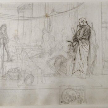 JeanLeon Gerome  Study for Socrates Looking for Alcibiades in the House of Aspasia