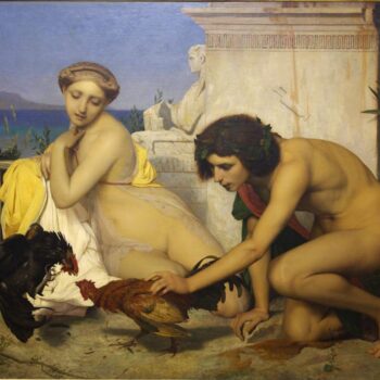 JeanLeon Gerome  Combat de coqs